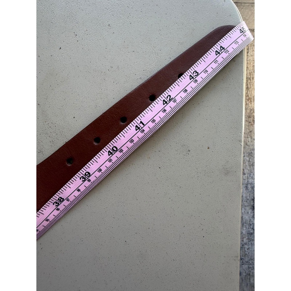 The J. Peterman Company Braided Leather Belt Womens Lg Brown Made in Italy Retro - Picture 4 of 8